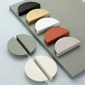 Vierkante deurknoppen en ladegrepen van aluminiumlegering voor kledingkasten, slaapkamers, woonkamerkasten - duurzaam, eenvoudige installatie - Product Image 1