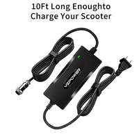 Chargeur de batterie au lithium intelligent électrique 58,4 V 2 A et 42 V/3 A avec protection OTP pour motos/ordinateurs portables, conception portable