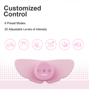 अनुकूलित उपलब्ध 6 मोड 20 स्तर की तीव्रता रिचार्जेबल इलेक्ट्रोड कंपन मालिश दर्द राहत दसियों यूनिट - Product Image 3