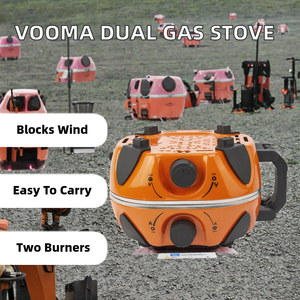 <span class=keywords><strong>Barbecue</strong></span> à <span class=keywords><strong>gaz</strong></span> portable multifonctionnel léger à 2 brûleurs pour l'extérieur, construction métallique, coupe-vent, <span class=keywords><strong>propane</strong></span>, <span class=keywords><strong>butane</strong></span> - Product Image 2
