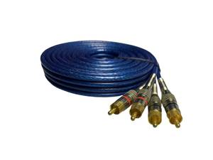 Conector mejorado para amplificador de procesador de señal digital automotriz, cable trenzado de alta densidad a 2RCA, transmisión estable - Product Image 6
