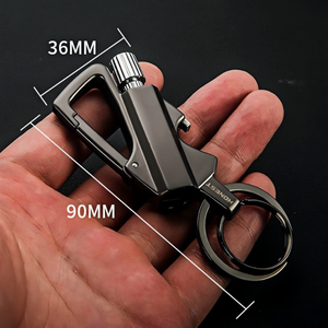 Accendino a cherosene ricaricabile portachiavi multifunzione in pietra focaia in metallo abbinamento apribottiglie di avviamento per uso sigaretta con scatola - Product Image 5