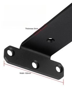 ไม้แขวนชั้นวางของตกแต่งซ่อนที่มองไม่เห็น L ชั้นวางของชั้นลอยสนับสนุนวงเล็บ - Product Image 5