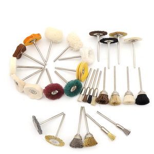 Brosse de polissage en <span class=keywords><strong>nylon</strong></span>, roue de polissage pour bijoux, brosse coupelle en fil de laiton 2,35 mm/3 mm, brosse abrasive à poils, tête de polissage en tissu - Product Image 4