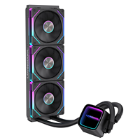 Boîtier d'ordinateur de jeu LOVINGCOOL haute performance avec refroidissement par eau du processeur, écran de 4,0 pouces, roulement à billes RGB, dissipateur thermique TDP 230-280W