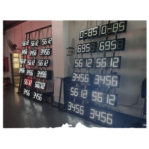 ป้ายแสดงราคาสถานีบริการน้ำมัน LED ขนาด 18 นิ้ว 88.88 พร้อมจอแสดงผลตัวเลข LED แบบ 7 ส่วน ป้ายแสดงราคาเชื้อเพลิง LED - Product Image 1