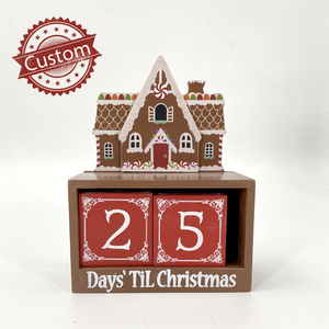 Tùy Chỉnh Giáng Sinh Advent Đồ Trang Trí MDF Khối Gỗ Thủ Công Mùa Đông Trang Trí Nội Thất Bàn Lịch - Product Image 3