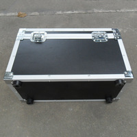 Flight Case en aluminium 540X245X325mm avec câble de séparation interne Flight Case avec mousse Insert Rack Case for Device Protection