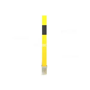 Parking pole yellow steel removable parking security safety bollard
