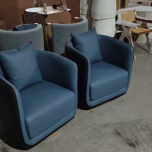 Sillón Giratorio Moderno de Cuero para Recepción, Ideal para Vestíbulo de Hotel, Salón de Belleza, Sala de Estar o Negociación - Product Image 6