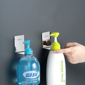 Distributeur de bouteilles de shampoing <span class=keywords><strong>mural</strong></span> en acier inoxydable Offre Spéciale, sans perçage, bouteilles suspendues de shampoing, <span class=keywords><strong>porte</strong></span>-<span class=keywords><strong>brosse</strong></span> <span class=keywords><strong>à</strong></span> dents - Product Image 1