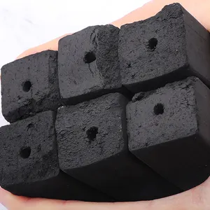Briquette de charbon de bois hexagonale à faible teneur en cendres de bois dur en gros