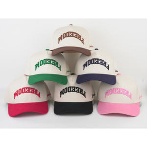 Topi Baseball Sport Bordir 3D 5 Panel Custom Penuh Harga Pabrik Trendi untuk Pria, Topi Pria Original untuk Sepak Bola - Product Image 1