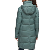 Veste en duvet d'oie sur mesure pour femme, vêtement d'extérieur, doudoune légère, doudoune d'hiver rembourrée en coton, longue veste en duvet pour femme