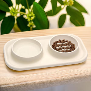 ODM & OEM mangkuk makanan lambat silikon satu bagian ongkos kirim anti-kelebihan mangkuk makanan air kucing anjing multifungsi untuk Solid kecil - Product Image 1