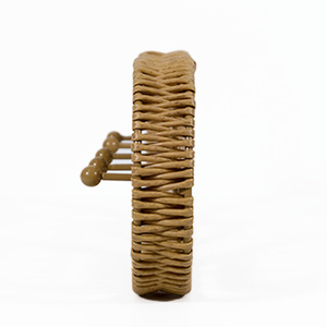 Handmade rattan wall decoration, wall hanging key, creative homestay bedroom living room entryway wall <b>shelf</b>, custom-made. - Product Image 3