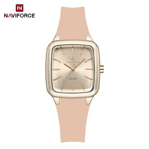 NAVIFORCE Montre pour femmes Top Brand Luxury New Original Lady Girl Wristwatch Silicone Rubber Bracelet Casual Female Clock Gift 5055 - Product Image 3