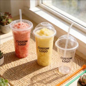 Vasos de Plástico de 24oz con Tapa para Entrega de Latte Helado, Vasos de Plástico para Café - Product Image 5