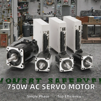 Moteur servo AC monophasé 750W 80ST-M02430, actionneur version blanche, driver silencieux, contrôleur AASD-15A, 50/60Hz