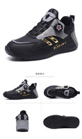 Chaussures de sport pour homme, design élégant, à semelle souple, en maille blanche, avec système de lacets rotatifs pratiques
