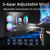 Souffleur d'air portable puissant pour automobile, allume-feu de camping extérieur, ventilateur rechargeable pour le nettoyage de voiture