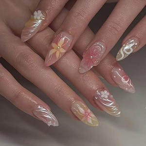 Nouveau style, <span class=keywords><strong>prix</strong></span> spécial, ongles 3D à coller avec colle pour femmes, nouvelle mode, marque privée - Product Image 3