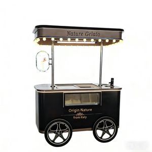 <strong>Hot</strong> Sale Automatic Vending 4-<strong>Wheel</strong> Metal Mobile Push Cart for <strong>Party</strong> Weddings Festivals <strong>Birthday</strong> <strong>Parties</strong> Ice Cream &amp; Candy - Product Image 5