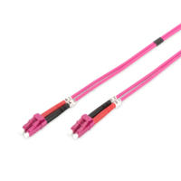 Câble de raccordement à fibre optique Aqua ZOERAX GXQ-OM4 LC LC OM4 Multimode Duplex 50/125m 10G/40G/100G avec gaine LSZH pour vente en gros