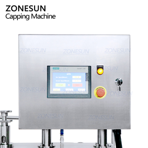 Zonesun ZS-XG01 tự động tuyến tính lọ thủy tinh Twist Off nắp kim loại hơi chân không máy đóng nắp - Product Image 2