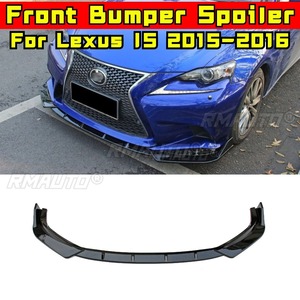 For Lexus IS 2015-2016 Car Front Bumper <b>Lip</b> <b>Splitter</b> Diffuser Body Kit Gloss Black Bumper Protector Modification Part - Product Image 1