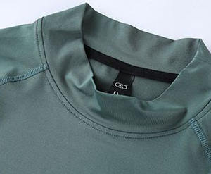 Ingrosso dolcevita da <span class=keywords><strong>uomo</strong></span> in poliestere manica lunga Sport attillato allenamento camicie economiche casual traspirante t-shirt atletico da <span class=keywords><strong>uomo</strong></span> - Product Image 4