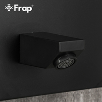 FRAP Colonne de Douche Murale Moderne en Acier Inoxydable Noir avec Panneau de Douche pour Salle de Bain