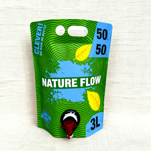 Emballage liquide personnalisé, réservoir d'eau pliable debout de 5 l et 10 l, sac à bec avec poignée - Product Image 4