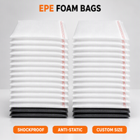 Sac en coton perlé antistatique, pochette en mousse EPE, sac de protection en mousse pour écran LCD, tablette, emballage en mousse