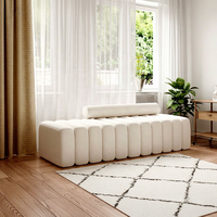 Banc de rangement carré en tissu de style nordique, tendance et artistique, pour entrée, tabouret à chaussures créatif, banc de bout de lit, usage domestique