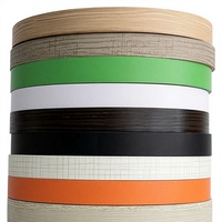 Banda de Borde de PVC Mingbang, Color Sólido, Imitación Madera, para Paneles de Armario, Borde sin Costuras, Acabado de Color Uniforme