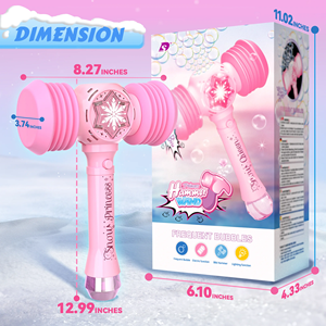 Bong Bóng Cây Đũa Phép Máy Bong Bóng Với Đèn LED & Âm Thanh Đồ Chơi Tự Động Bong Bóng Búa Quà Tặng Chàng Trai Cô Gái Cho Ngoài Trời Vườn - Product Image 3