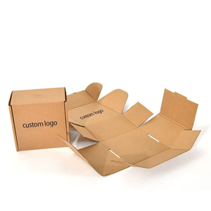 Carton emballage nâu kraft giấy gửi thư hộp các tông sóng vận chuyển hộp với logo riêng của bạn - Product Image 2