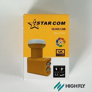 LNB de Banda KU de Alta Ganancia para TV Satelital Highfly OEM <span class=keywords><strong>STARCOM</strong></span> Ref.747504, Alta Definición - Product Image 4