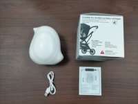 Berceau portable pour bébé en forme d'oiseau, rechargeable par USB, pour les voyages, avec musique Bluetooth, vibrations douces, lumière LED