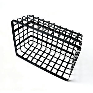 Organisateur de rangement en métal de bureau, panier en fil rectangulaire multifonction, panier de rangement en fer pour la maison, panier d'égouttage pour aliments - Product Image 4