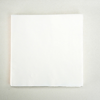 Serviettes en papier 2 plis imprimées en pâte de bois vierge certifiées FSC, pliées en 4, personnalisables avec logo sur mesure pour café
