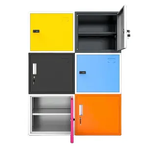 Wholesale multi-color metal furniture cabinet steel lockers for school dormitory office