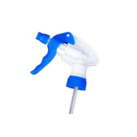 Pompe distributrice industrielle en aluminium premium durable, anti-poussière, pour produits cosmétiques et nettoyants chimiques, avec buse pulvérisatrice à gâchette et capuchon de bouteille