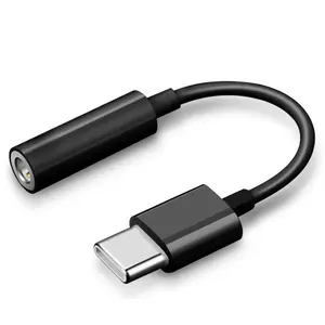 Huaweiヘッドフォン、コンピューターオーディオ、カーオーディオケーブルに適したUSB-C〜3.5mmデジタルオーディオアダプター2XL 3.5mm変換ケーブル