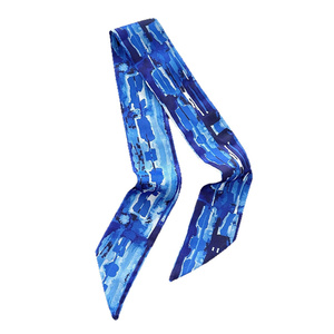 Nuova <span class=keywords><strong>Sciarpa</strong></span> Lunga <span class=keywords><strong>Elegante</strong></span> da Donna con Stampa Tie-Dye Sfumata <span class=keywords><strong>Blu</strong></span>, Multiuso, con Effetto Sfumato e Tinta Unita - Product Image 6