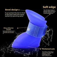 Bottes de pluie en PVC quatre saisons pour chiens – Durables, antidérapantes, imperméables, résistantes à l'usure, souples, anti-salissures – Chaussures modernes et minimalistes pour animaux de compagnie