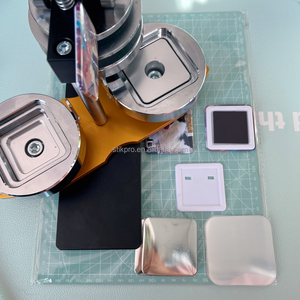 Hot Bán Quảng Trường 50x50mm Nút Nhà Sản Xuất Kit Huy Hiệu Nhà Sản Xuất Ảnh Nam Châm Máy Làm Cho Tự Làm - Product Image 5