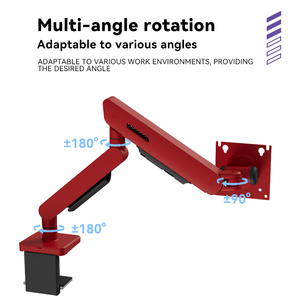 Thời trang cơ khí mùa xuân ổn định linh hoạt màn hình duy nhất cánh tay 17-32 inch có thể điều chỉnh chiều cao VESA tương thích bàn gắn khung - Product Image 4