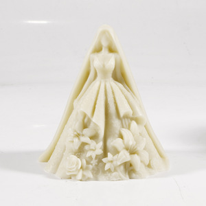 Silicone Mold For 3D Wedding Dress Candle Making Custom Shape Cake Mold For Commercial Use - Product Image 4